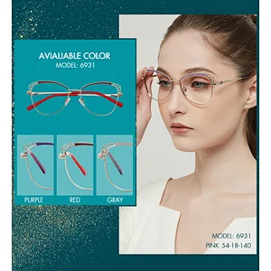 MEESHOW Glasses Frame Brand women cat eyes Prescription Eyeglasses Female Myopia Optical Frames Diamond Spectacles Eyewear 6931