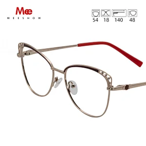 MEESHOW Glasses Frame Brand women cat eyes Prescription Eyeglasses Female Myopia Optical Frames Diamond Spectacles Eyewear 6931