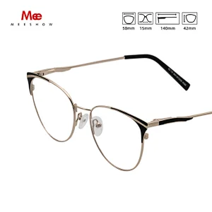 Meeshow designer Brand Alloy Glasses Frame Women Vintage cat eyes Prescription Eyeglasses new fashion Europe Optical Frame glass