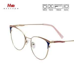 Meeshow designer Brand Alloy Glasses Frame Women Vintage cat eyes Prescription Eyeglasses new fashion Europe Optical Frame glass
