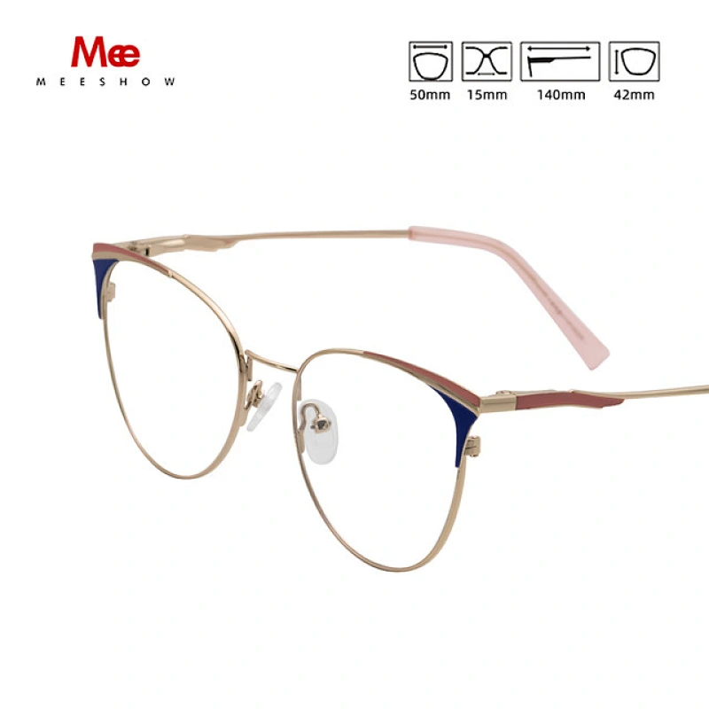 Meeshow designer Brand Alloy Glasses Frame Women Vintage cat eyes Prescription Eyeglasses new fashion Europe Optical Frame glass