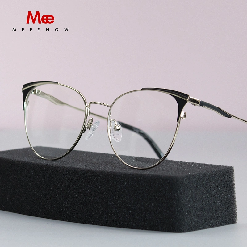 Meeshow designer Brand Alloy Glasses Frame Women Vintage cat eyes Prescription Eyeglasses new fashion Europe Optical Frame glass