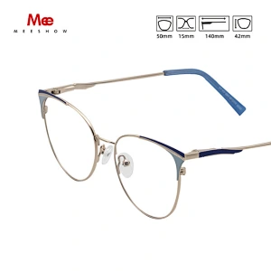 Meeshow designer Brand Alloy Glasses Frame Women Vintage cat eyes Prescription Eyeglasses new fashion Europe Optical Frame glass