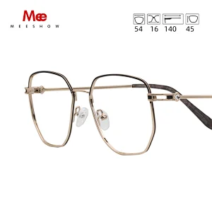 Meeshow Titanlegierung Brillenrahmen Frauen Verschreibungspflichtige Brillen Neue koreanische Myopia Optische Rahmen Europa Mode Brillen 6935