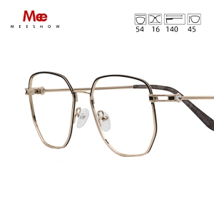 Meeshow Titanium alloy Glasses Frame Women Prescription Eyeglasses New Korean Myopia Optical Frames Europe fashion  Eyewear 6935