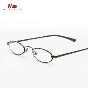 MEESHOW Stainless Steel Reading Glasses Woman Men Round Glasses With Alumium Case Europe Pocket Presbyopia +1.0 +1.5 +1.75 R1004