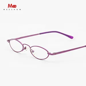 MEESHOW Stainless Steel Reading Glasses Woman Men Round Glasses With Alumium Case Europe Pocket Presbyopia +1.0 +1.5 +1.75 R1004