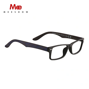 Meeshow Reading Glasses Europe Style Men Women Retro Eyeglasses Glasses with Flex Woody Temple Frame Reading Glasses 1523