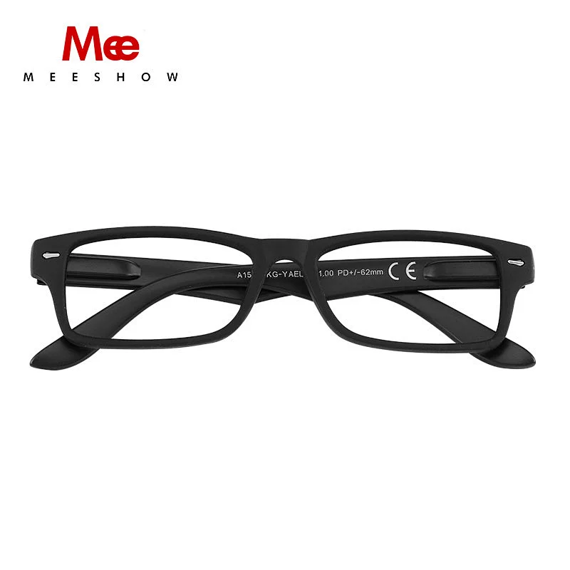 Meeshow Reading Glasses Europe Style Men Women Retro Eyeglasses Glasses with Flex Woody Temple Frame Reading Glasses 1523