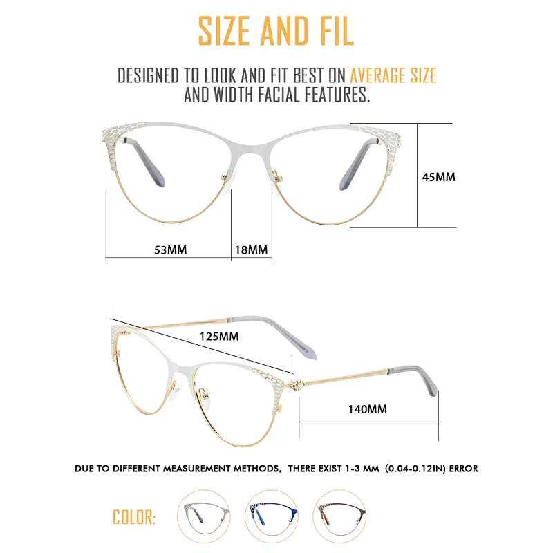 Messhow new glasses frame woman's cat eye glasses brand designe stylish prescription glasses myopia ladies computer glasses 6933
