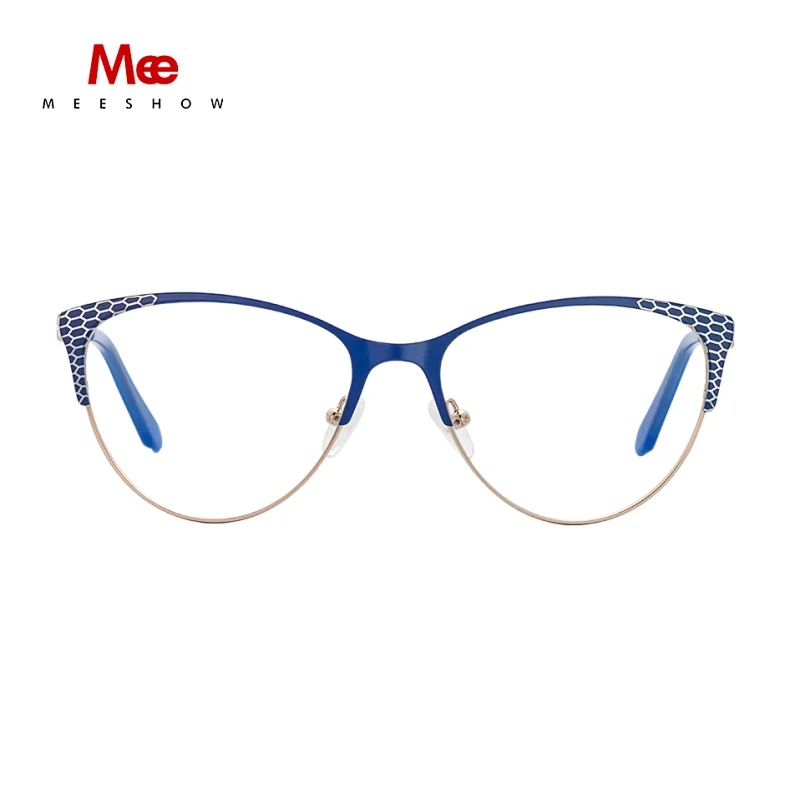 Messhow new glasses frame woman's cat eye glasses brand designe stylish prescription glasses myopia ladies computer glasses 6933