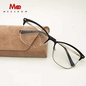Meeshow Brand Alloy glasses frame women's eyeglases cat eye eyewear female optical blue prescription glasses myopia 5061