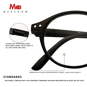 Meeshow Brand New Lesebrille Katzenauge Transparente Mode Brille Lesebrillen Europe Style Männer Frauen Lesebrille 1816