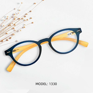 Meeshow Lesebrille Cat Eye Männer Brille Mode Brille Transparente runde Brille Rahmen Frauen Presbyopie Brille +1.25 1330