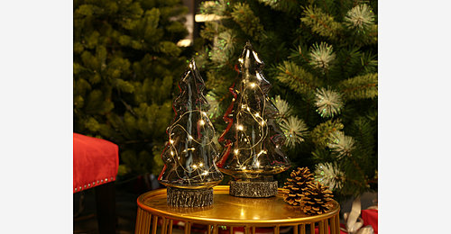 LED glass tree