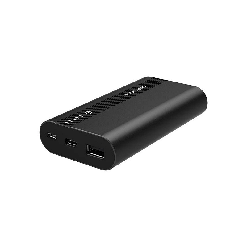 Ultra compact portable metal power bank original tank mini 10000mAh high speed Qucik Charge 3.0 for USB C devices