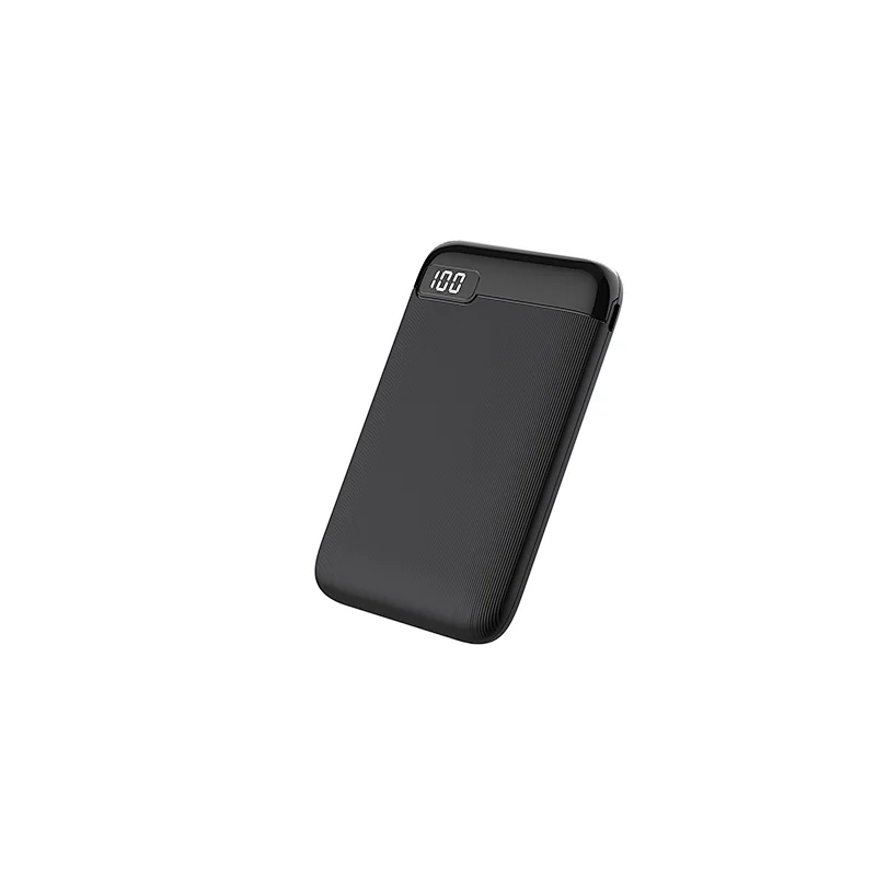 Ultra thin 5000mah LED screen portable power bank