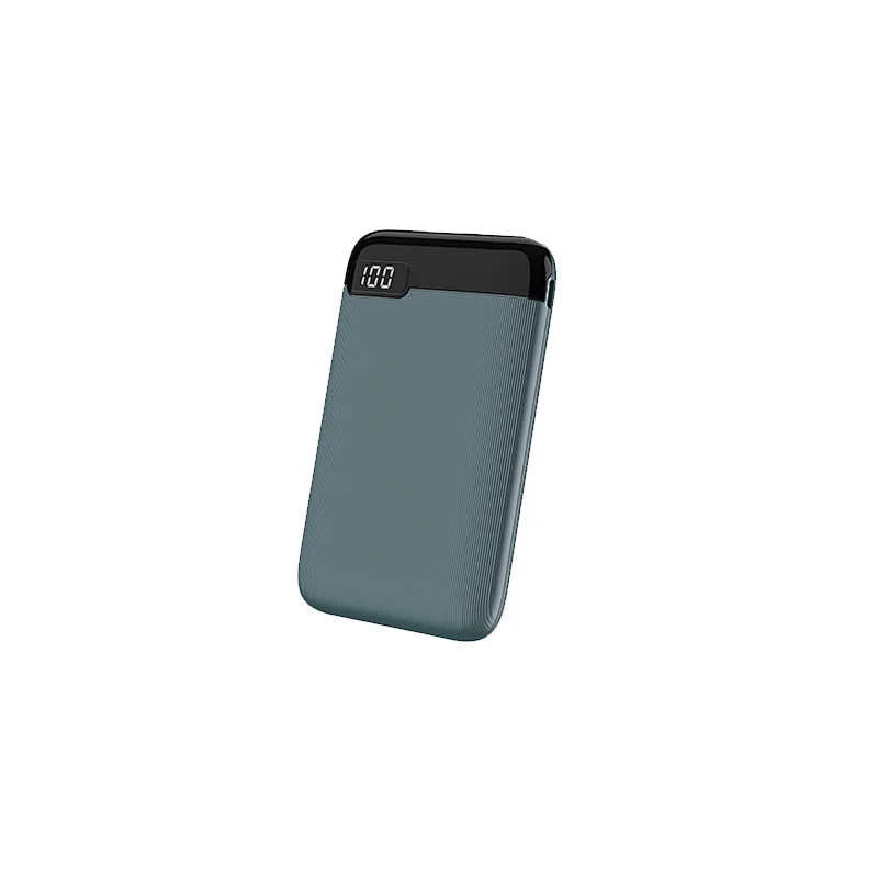 Ultra thin 5000mah LED screen portable power bank