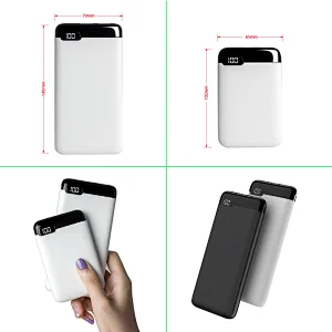 Ultra thin 5000mah LED screen portable power bank