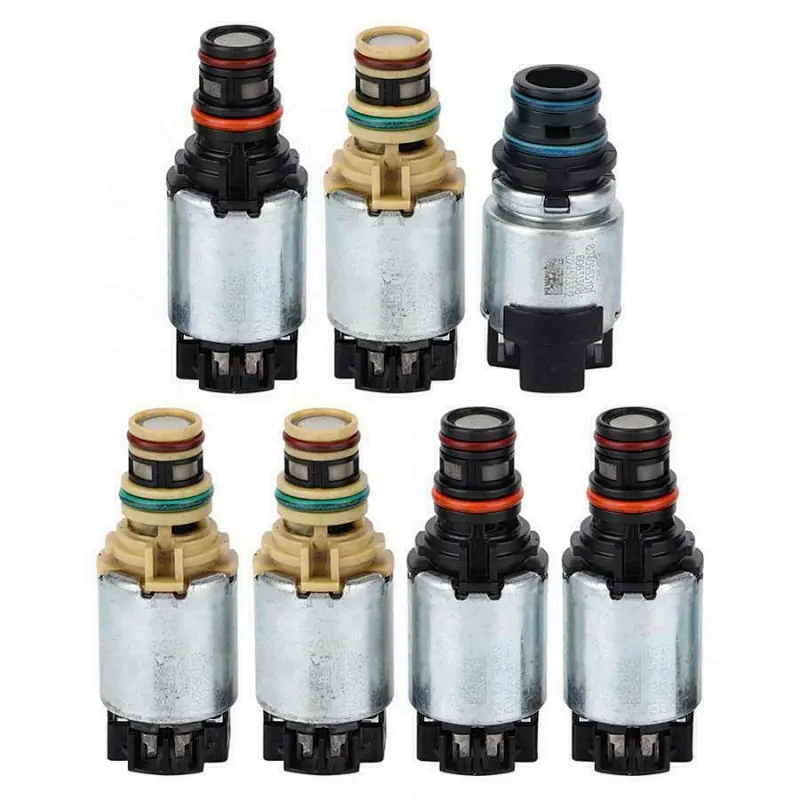 TRANSPEED 7Pcs 6T45E 6T40 Transmission Solenoid Set For Chevy Cruze LaCrosse Malibu Buick