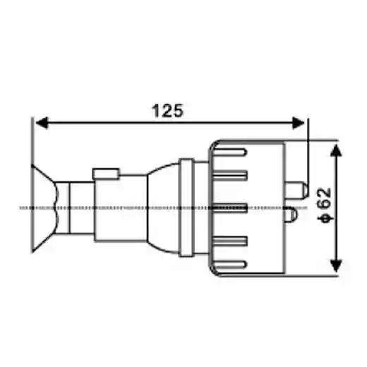 CTH101 HNA 10A-16A Marine Brass Plug
