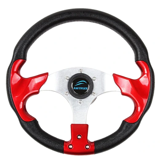 PU Foam Cover Boat Steering Wheels 3 Spoke 3/4" Tapered Shaft For Yacht BZFX-A12X