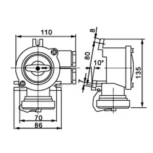 CZKH209 HNA 10A/16A Marine Brass Socket With Switch