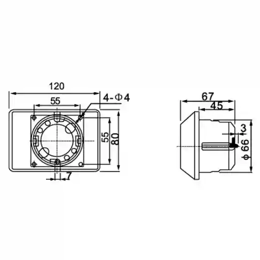Marine Cabin Socket 250V 16A