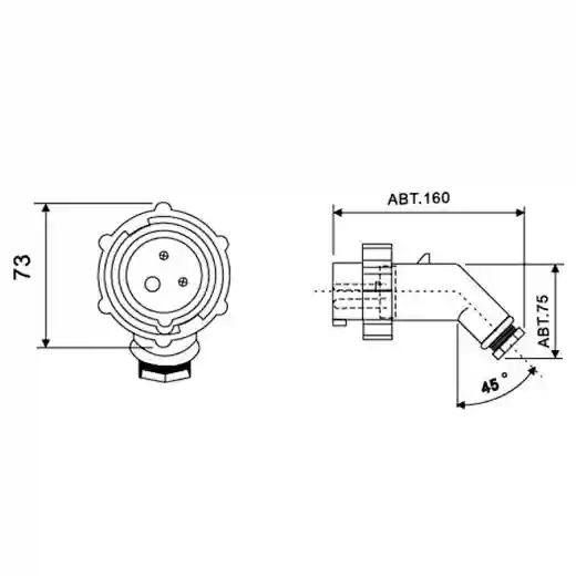 792751 IEC Marine Watertight Plug