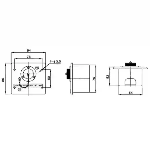 RE-254FP Socket (Fitting Daylight Signal Light CXD8)