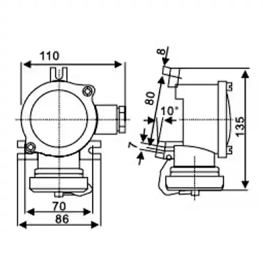 CZH109 HNA 10A-16A Marine Brass Plug Socket