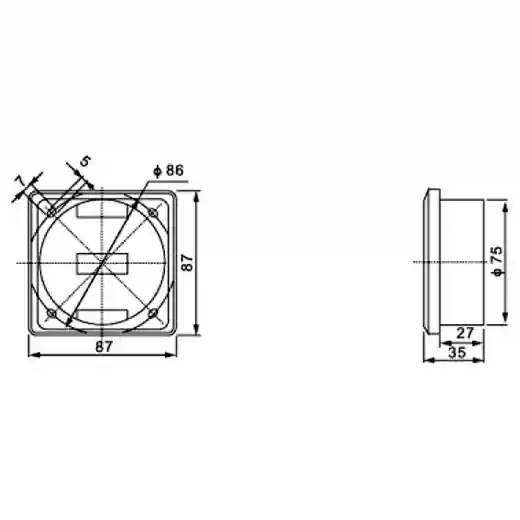 Marine Cabin Socket 250V 10A