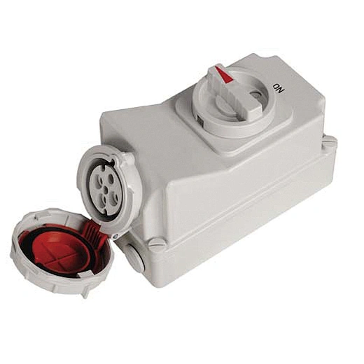 Nylon Reefer Container Switch Socket 380-440V 32-63A 3P+E Receptacle
