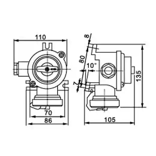 CZKS101 10A Marine Nylon Socket With Switch