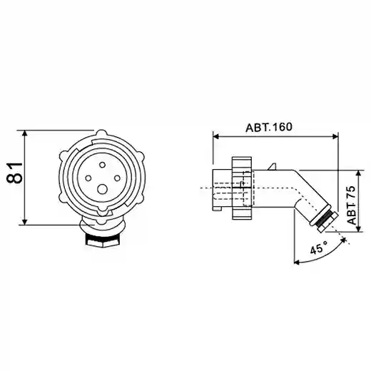 792754 IEC Marine Watertight Plug