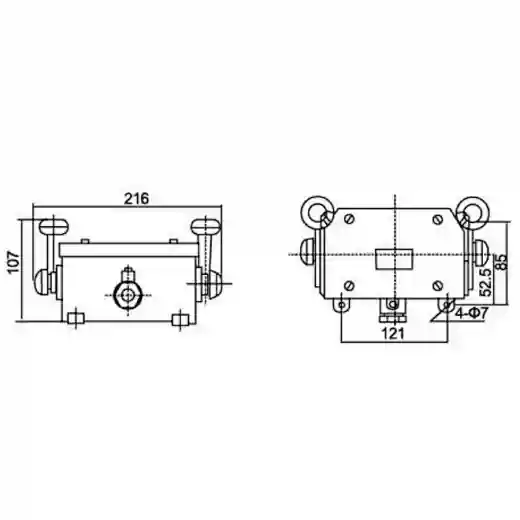 AJ2 220V/10A Steel Marine Morse Key