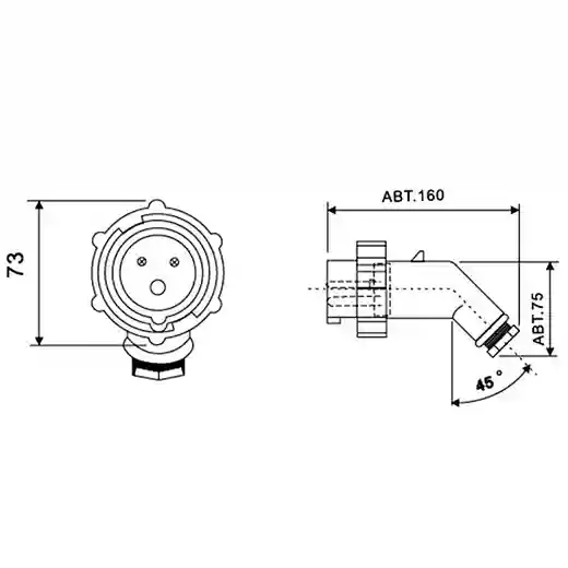 792752 IEC Marine Watertight Plug
