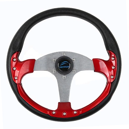 PU Foam Cover Boat Steering Wheels 3 Spoke 3/4" Tapered Shaft For Yacht BZFX-A16X