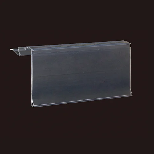 Supermarket pvc extrusion label shelf price tag holder