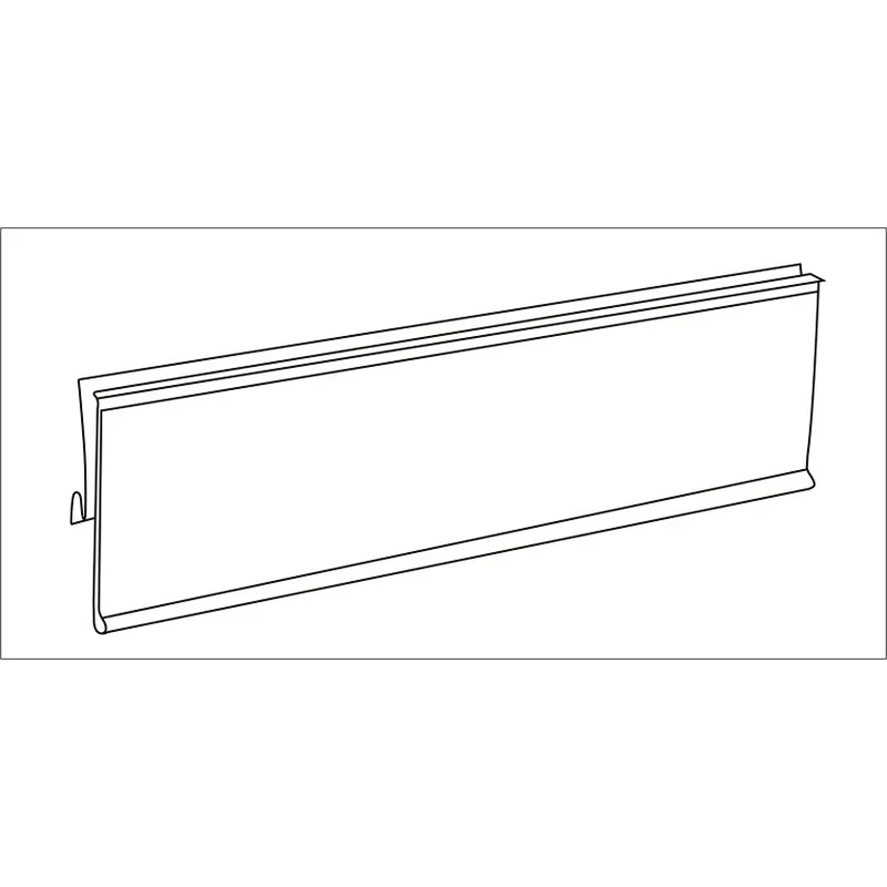 Wall White Chain Stores Exhibition Shelf Attached Data Strips