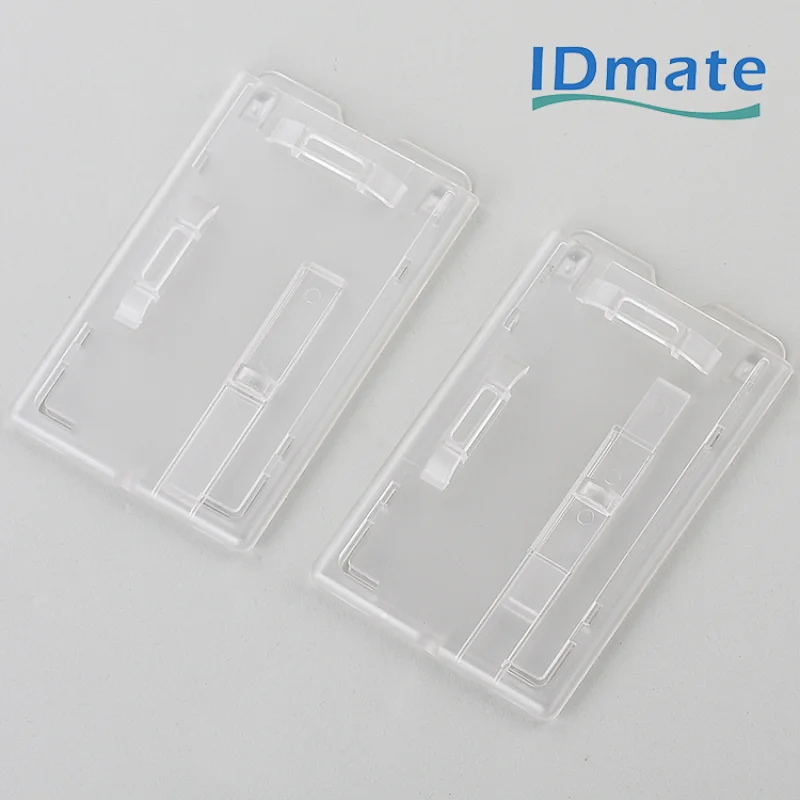 PC material clear badge holder with slider