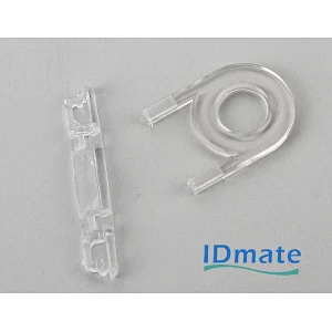 Transparent hard plastic id card holder