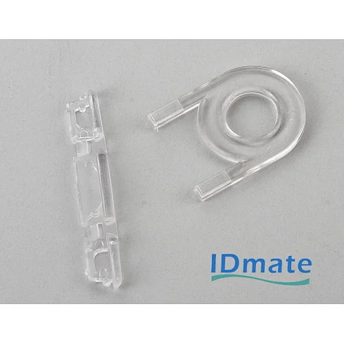 Transparent hard plastic id card holder
