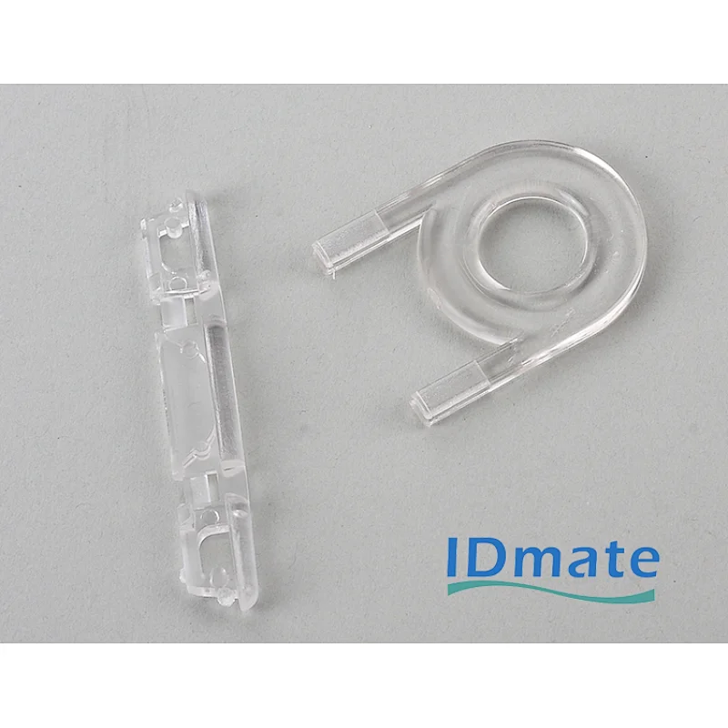 Transparent hard plastic id card holder