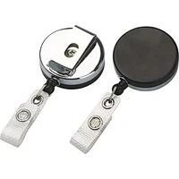 Chrome Plated Extending and Retracting Yoyo Badge Reel Id Card Holder