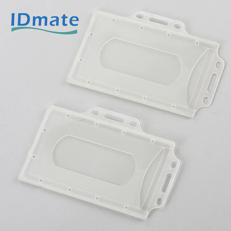 Custom hard plastic badge holder