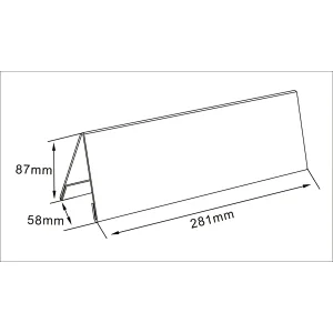 acrylic table sign holder