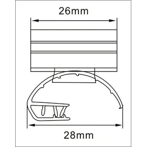bridge style sign holder-1 20010