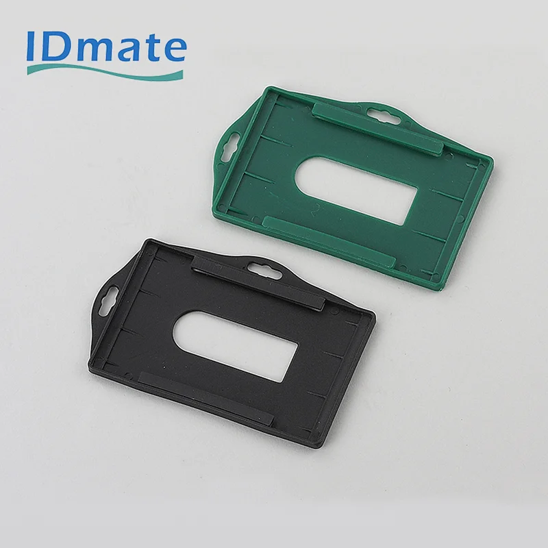 Plastic horizontal and vertical card holder