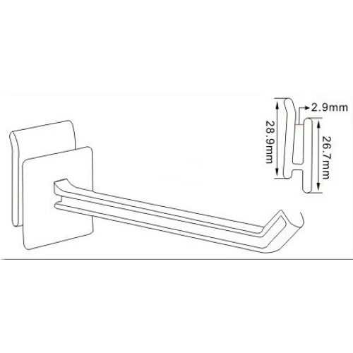 corrugated hook with strengthen groove-1